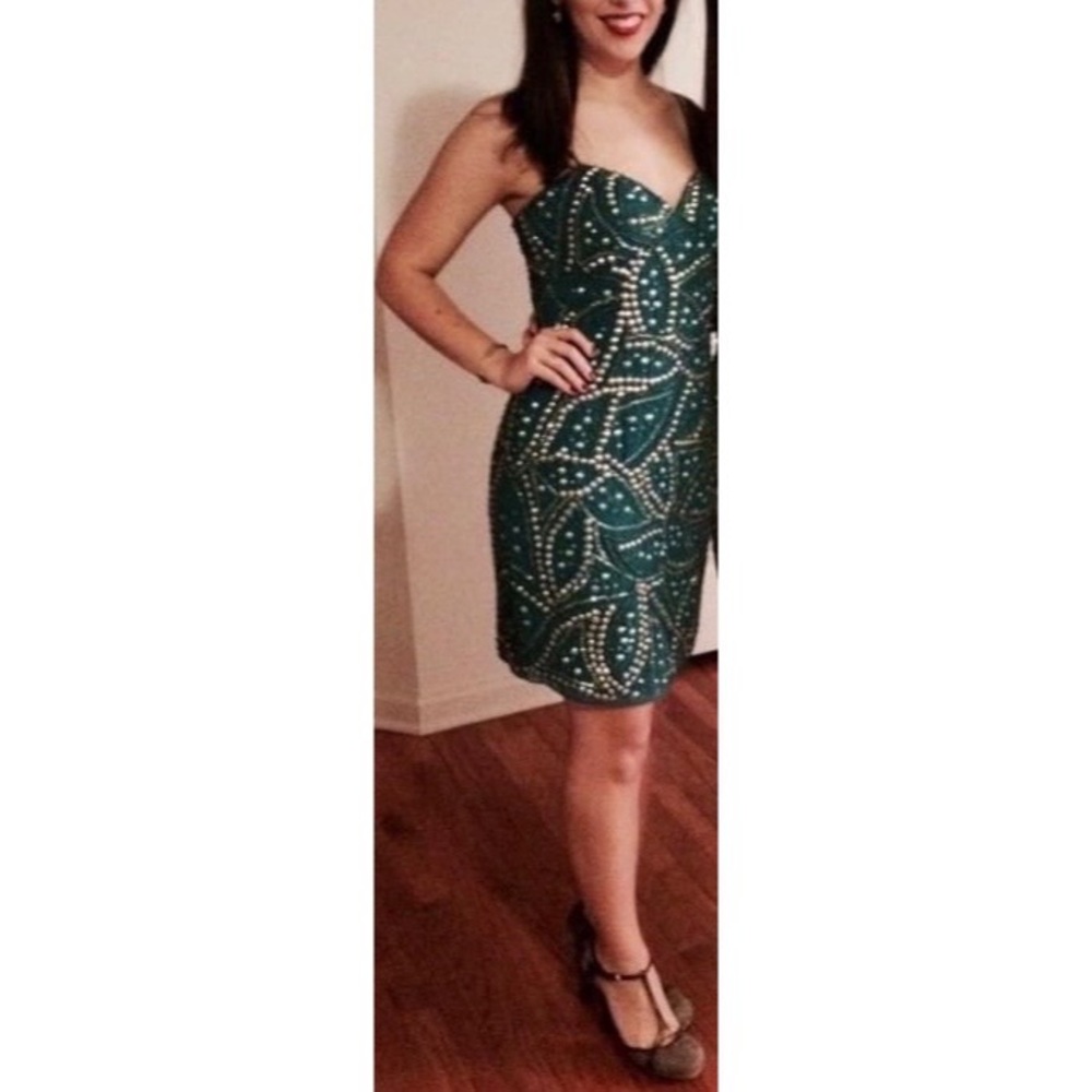 Aidan Mattox Studded Cocktail Dress Size 4